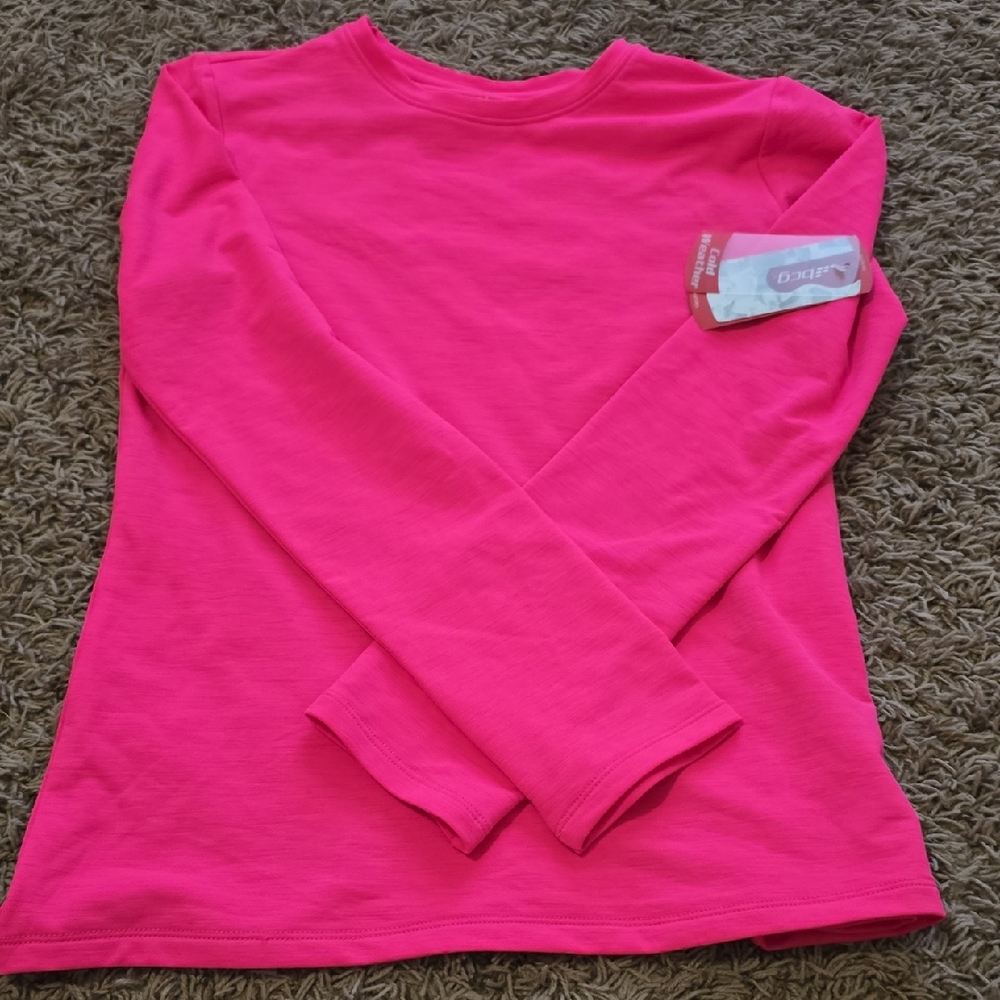 bcg Pink Long Sleeve Tee Classic Crew Neck